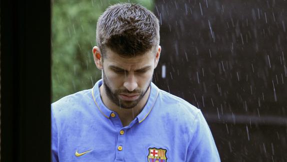 Piqué, en las instalaciones del Barcelona. 