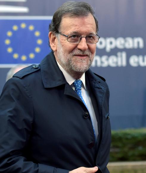 Mariano Rajoy en Bruselas para participar en la cumbre europea.