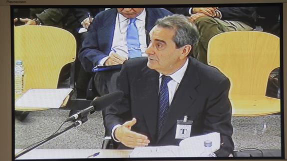 El expresidente de Caja Madrid, Jaime Terceiro, declarando en la Audiencia Nacional.