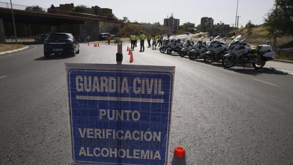 Control de alcoholemia de la Guardia Civil