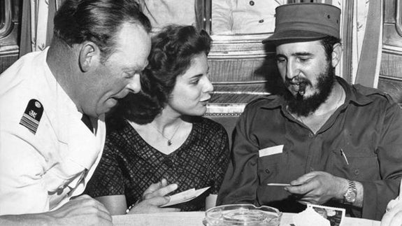 Fidel Castro, con Marita Lorenz.