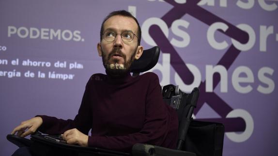 El secretario de Organización de Podemos, Pablo Echenique. 