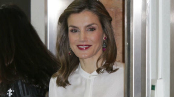 La Reina Letizia, con 'look fashionista'. 