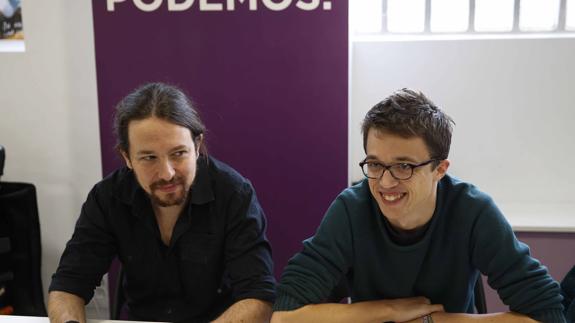 Pablo Iglesias e Íñigo Errejón.