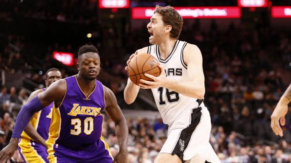 Pau Gasol, durante el partido. 