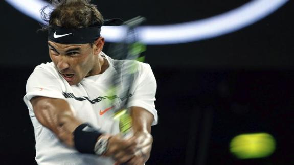 Rafa Nadal, en el Open de Australia.