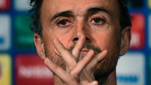 Luis Enrique Martínez, entrenador del Barcelona. 