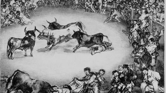 Subastarán en Londres una de las series de 'La Tauromaquia' de Goya.