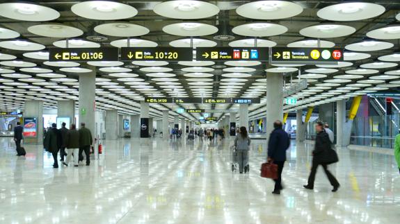 Una terminal del aeropuerto de Barajas.