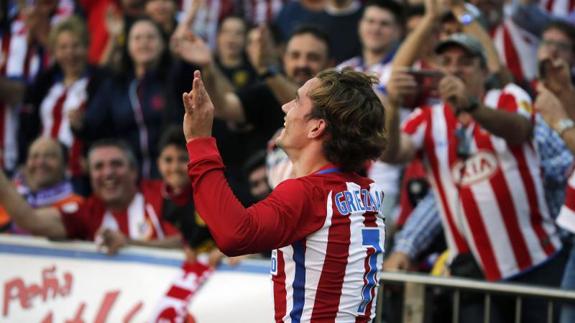 Griezmann, tras marcar al Sevilla. 