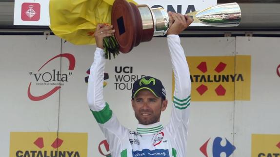 Alejandro Valverde, tras lograr la Volta. 