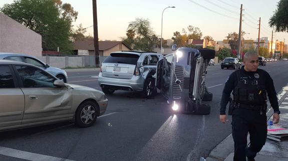 Accidente de un coche de Uber en Tempe (Arizona).