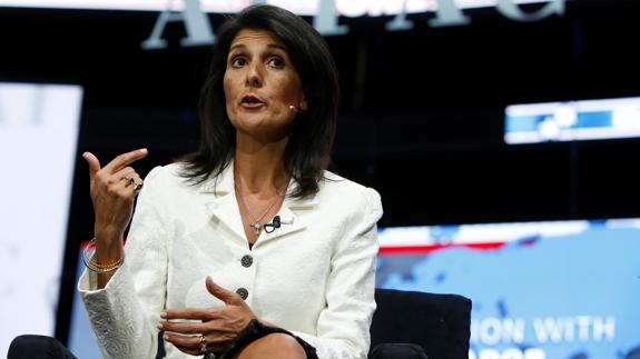 Nikki Haley, embajadora estadounidense ante la ONU.