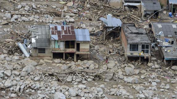 Destrucción de la ciudad colombiana de Mocoa.