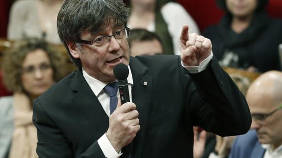 El presidente de la Generalitat, Carles Puigdemont. 
