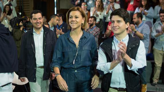 María Dolores de Cospedal en un acto de Nuevas Generaciones.