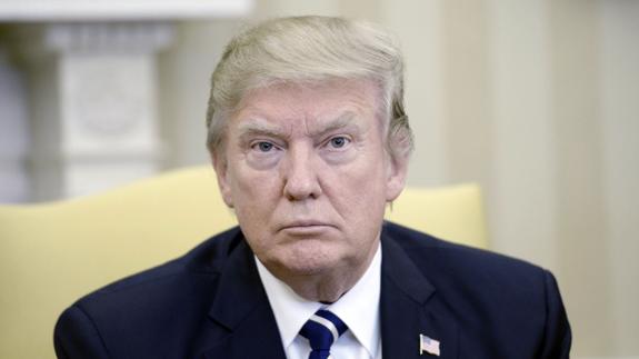 Trump, durante una recepción en la Casa Blanca. 