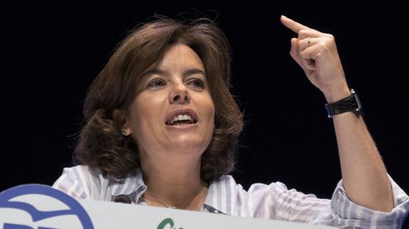 Soraya Sáenz de Santamaría, vicepresidenta del Gobierno.