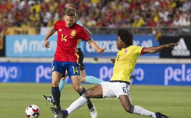 Illarramendi, en el partido ante Colombia. 