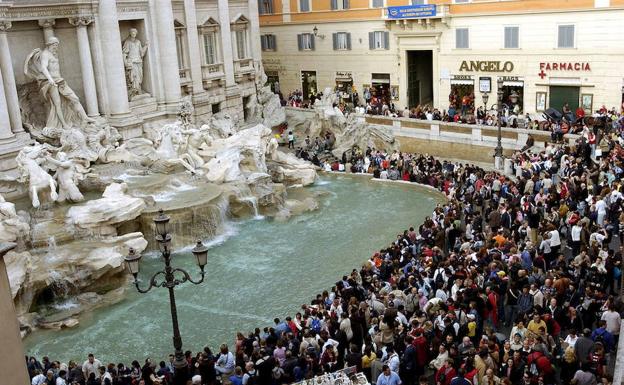 La Fontana di Trevi.