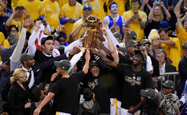 Los Warriors, campeones de la NBA. 