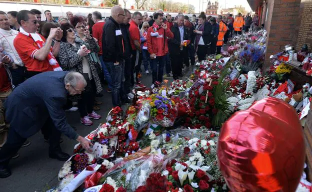 Uno de los homenajes a las víctimas de Hillsborough. 