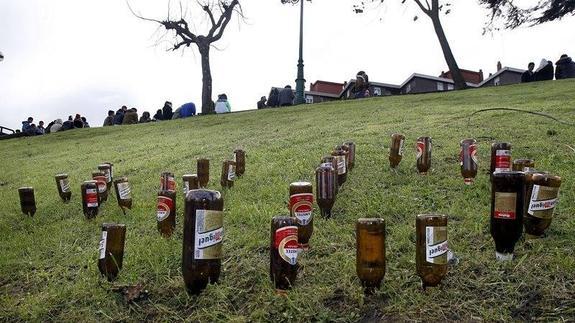 El mapa del botellón de Santander