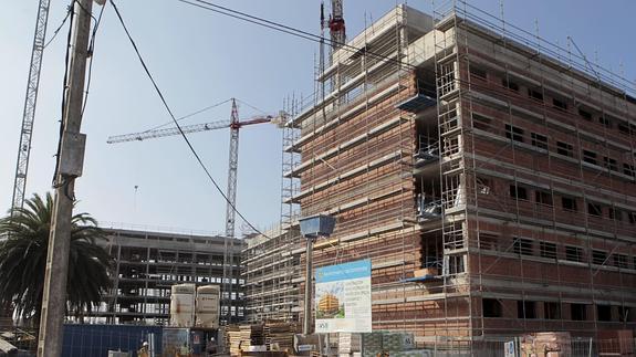 Obras de construcción de las 111 VPO.