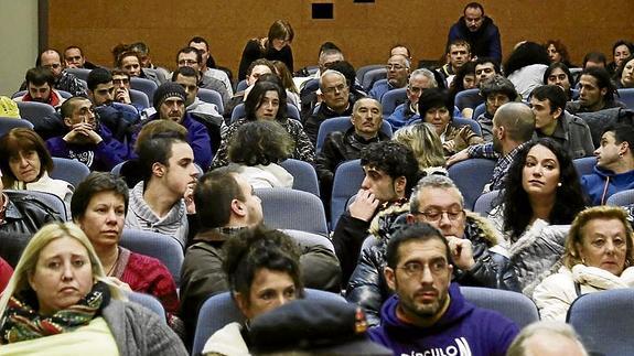 Una asamblea de Podemos celebrada recientemente en Torrelavega.