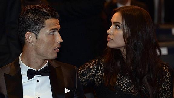 Irina Shayk y Cristiano Ronaldo.