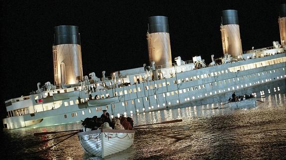Una escena de la película 'Titanic'