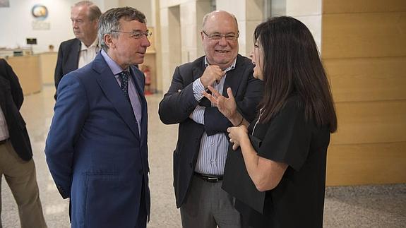 Julián Pérez, este martes en la sede del Gobierno regional.