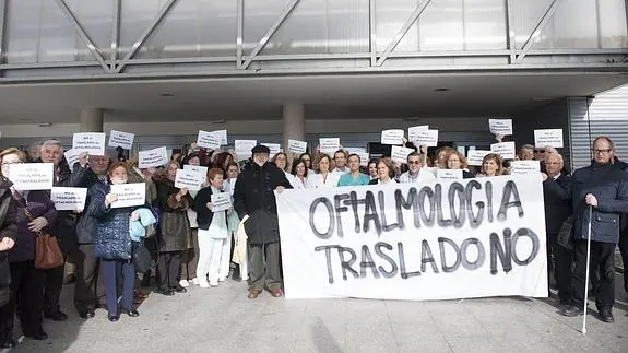 Las protestas de la plataforma contra el traslado se han sucedido en las últimas semanas