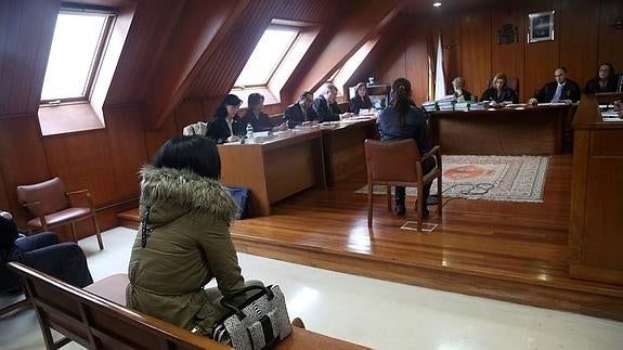 Imagen del juicio celebrado este miércoles en la Audiencia de Cantabria.