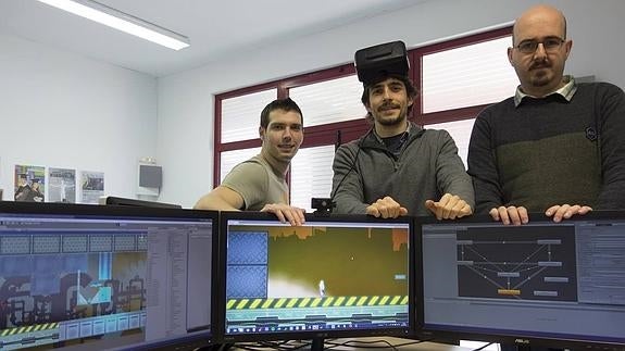 Los creadores de Concanos Games desarrollan sus juegos en el Centro de Empresas de Camargo.