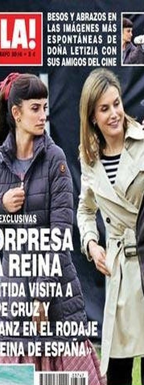 'Pe' y doña Letizia se muestran cariñosas en la revista. :: r. c.