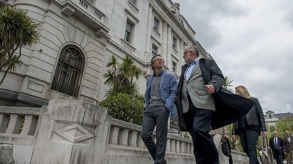 Lassalle y Ruiz, en una visita al edificio del Banco de España