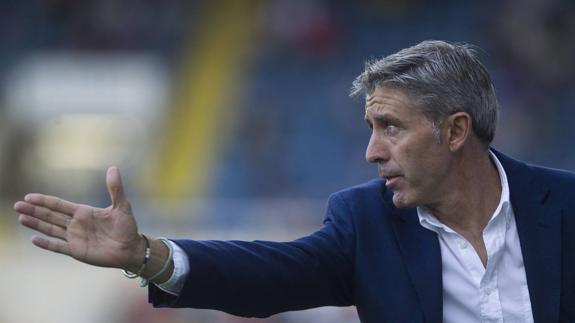 Fernández, en su etapa como entrenador del Racing.