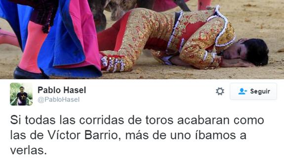 Uno de los tuits ofensivos hacia Víctor Barrio.