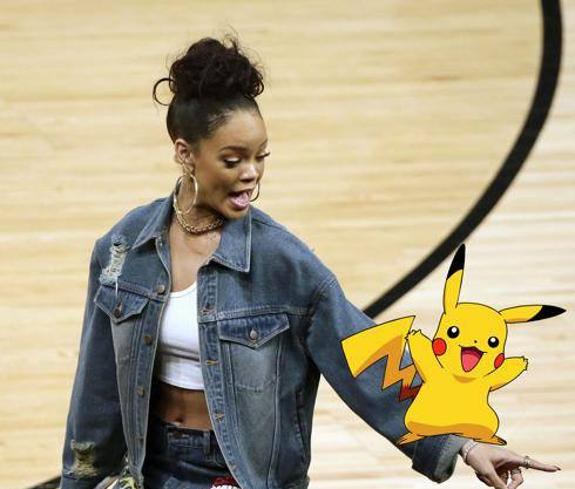 Rihanna ha advertido  en sus conciertos que no quiere ver a cazadores de Pokémons.