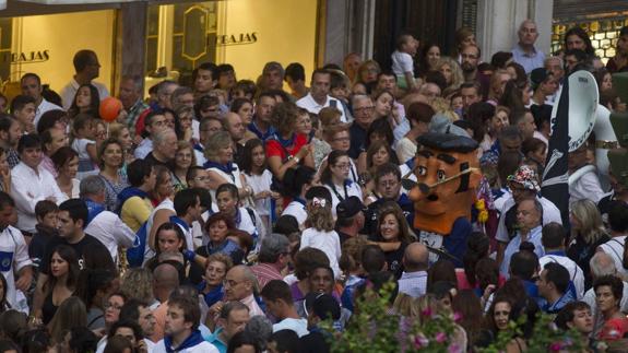 El centro de Santander, abarrotado de gente el pasado fin de semana.