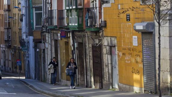 Imagen del tramo de la calle Alta, en el Cabildo de Arriba, que será rehabilitado. 