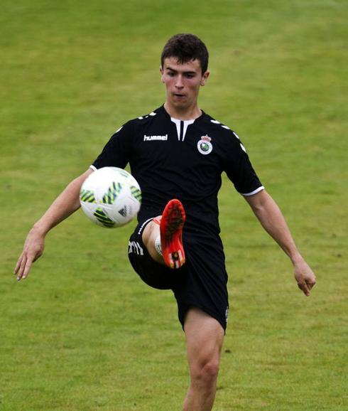 Alberto Gómez, en un entrenamiento en La Albericia.