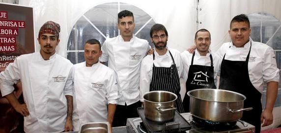 Sergio Coco, Vicente Martín, Marcos González, EnriquePérez, Nacho Cobo y César Mazo