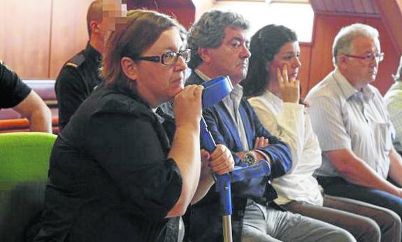 Elisa Dopico, José Miguel Rodríguez 'KyK', Iciar Muruaga y Fernando Muguruza, en el juicio que se suspendió en  el año 2011. 