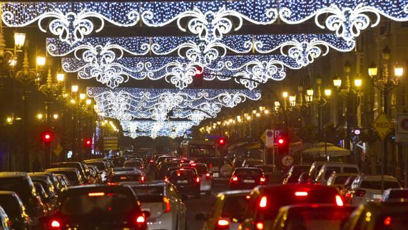 El botón que enciende la Navidad