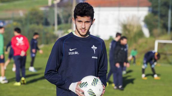 Laro Setién, a su llegada a Ferrol . 