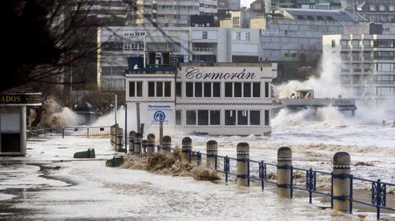Imagen del devastador temporal del 1 de marzo de 2014.
