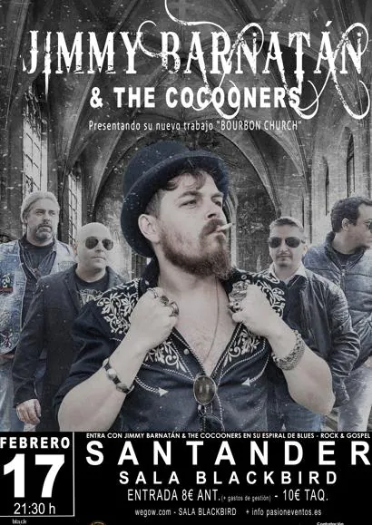 Jimmy Barnatán y The Cocooners presentan este viernes su nuevo disco en la Black Bird