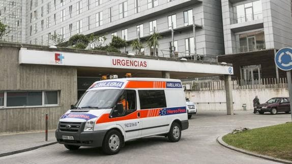Las urgencias del Hospital Valdecilla. 